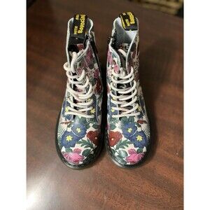 DR Martens Boots Girls Floral Garden Print Size 2